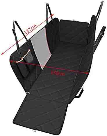 Waterproof Pet Car Back Seat Cover Protector – Universal Fit Non-Slip Dog Travel Mat with Zipper and Seat Anchor - Image 4