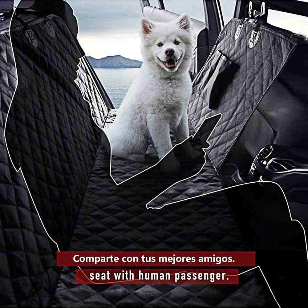 Waterproof Pet Car Back Seat Cover Protector – Universal Fit Non-Slip Dog Travel Mat with Zipper and Seat Anchor - Image 5